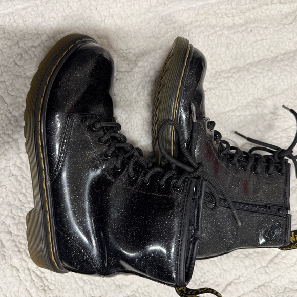 Dr. Martens Glitter Black Boots - Picture 5 of 6